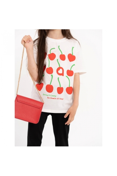 Футболка для дівчинки молочний кулір - 1