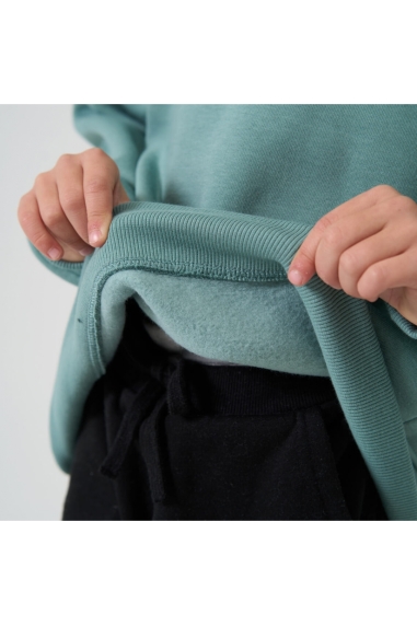 Світшот для хлопчика ментол тринитка на флісі - 3