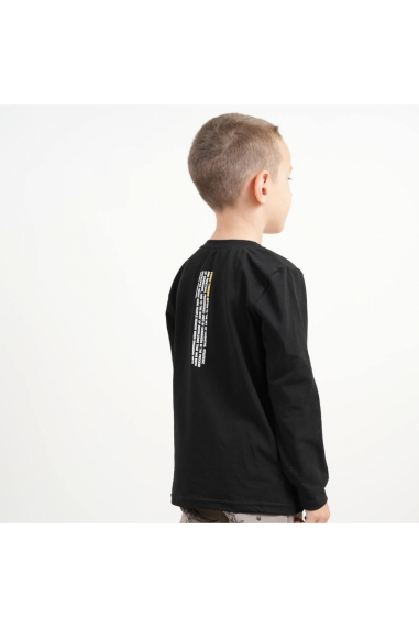 Лонгслів для хлопчика чорний фулікра - 1