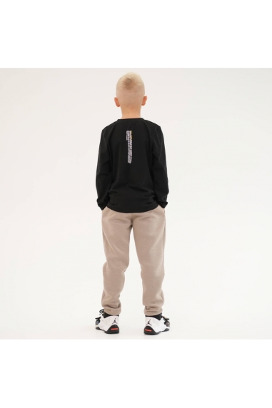 Лонгслів для хлопчика чорний фулікра - 4