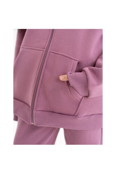 Костюм для дівчинки пильна роза тринитка на флісі - 4