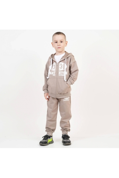 Костюм  для хлопчика бежевий двонитка - 2