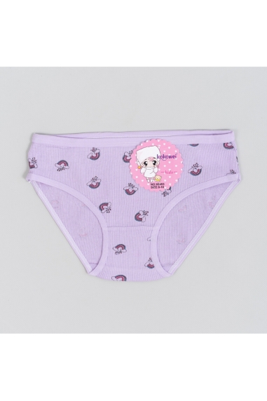 Трусики для дівчинки бузковий рубчик-преміум