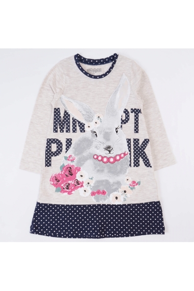 Сукня для дівчинки Кролик бежевий фулікра