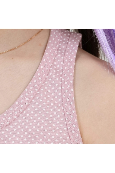 Комплект білизни  для дівчинки в горошок рожевий кулір - 1