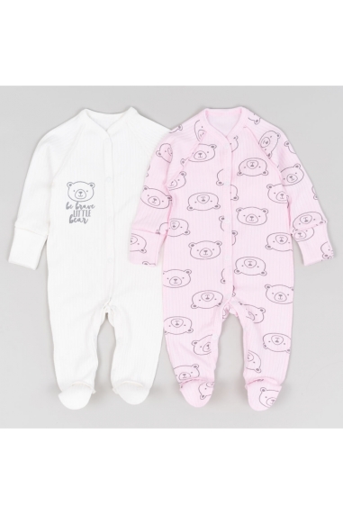 Пара сліпів  для новонароджених рожевий інтерлок