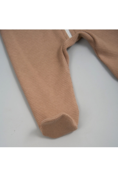  Комбінезон для малюків бежевий вафельна структура - 3
