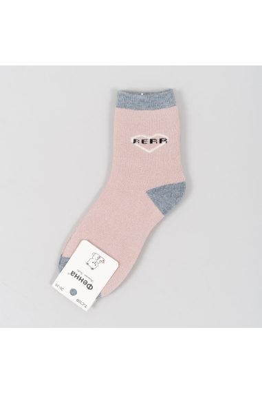 Шкарпетки для дівчинки бежевий махра