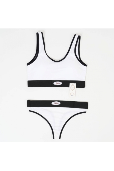 Комплект білизни для жінок білий бавовна