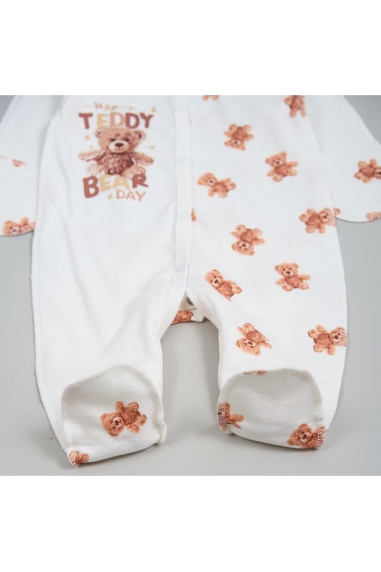 Комплект для новонароджених Ведмедики молочний начіс (футер) - 4