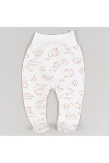 Повзунки для новонароджених Діно молочні інтерлок