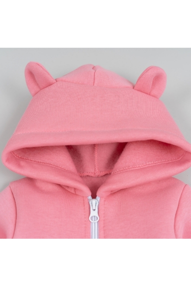 Комбінезон для малят запорошена троянда тринитка на флісі - 2