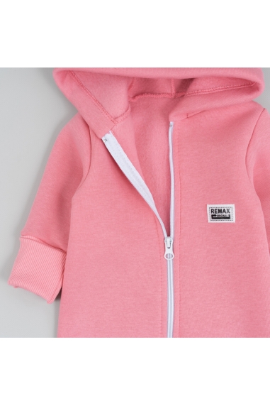 Комбінезон для малят запорошена троянда тринитка на флісі - 4