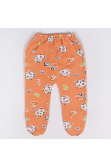 Повзунки ясельні Киці персиковий начіс (футер)