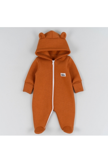 Комбінезон для малят карамель тринитка на флісі