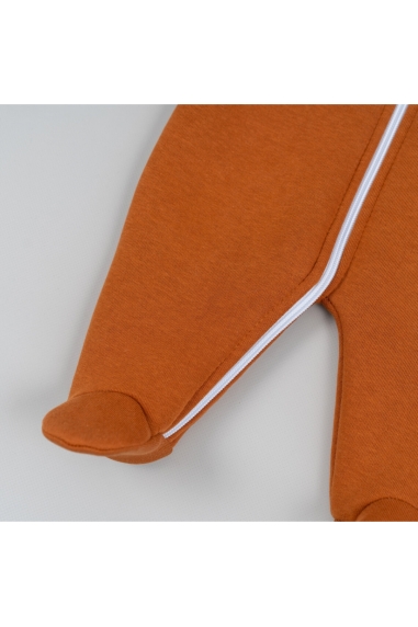 Комбінезон для малят карамель тринитка на флісі - 3