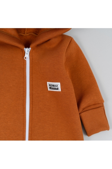 Комбінезон для малят карамель тринитка на флісі - 5