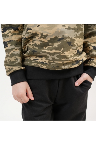 Костюм для хлопчика Я Українець чорний двонитка - 2