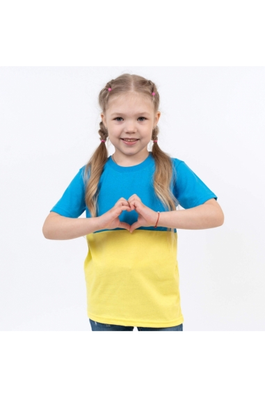 Футболка для дівчинки блакитний кулір