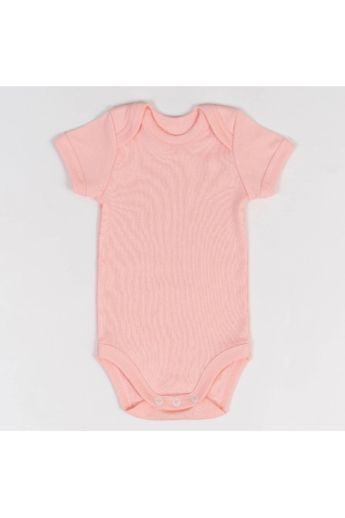 Боді для малят однотонний персиковий рібана