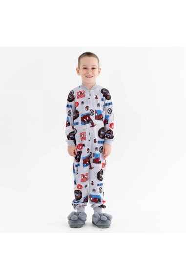 Піжама-комбінезон для хлопчика Спайдермен сірий кулір