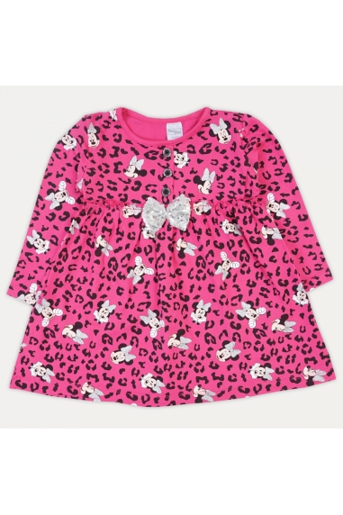 Сукня леопардова Міні Маус малиновий фулікра