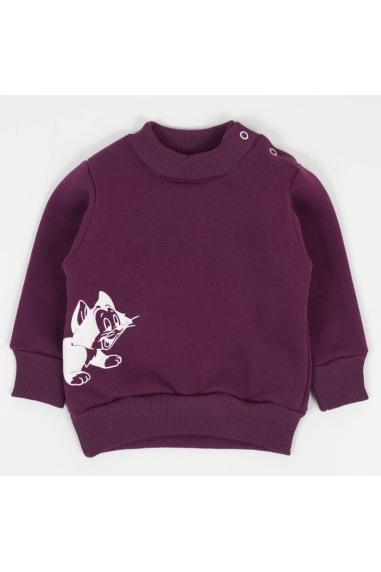 Джемпер для малят сливовий трьохнитка на флісі