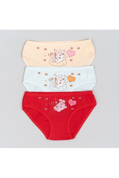 Комплект трусиків для дівчинки 3шт. рубчик-преміум