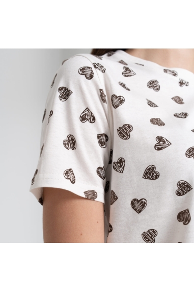 Піжама жіноча молочний кулір - 2