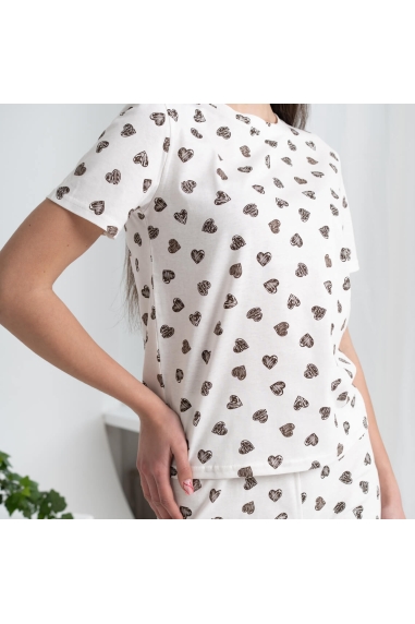 Піжама жіноча молочний кулір - 3