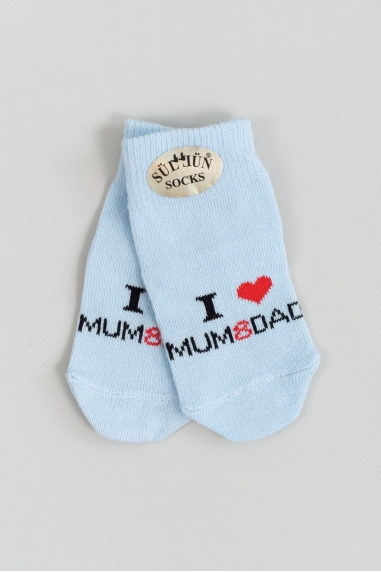 Шкарпетки для новонароджених блакитний бавовна