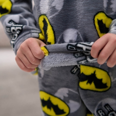 Піжама для хлопчика Batman сірий велсофт