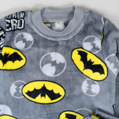 Піжама для хлопчика Batman сірий велсофт