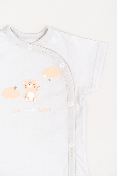 Боді для малят світло-сірий кулір - 1