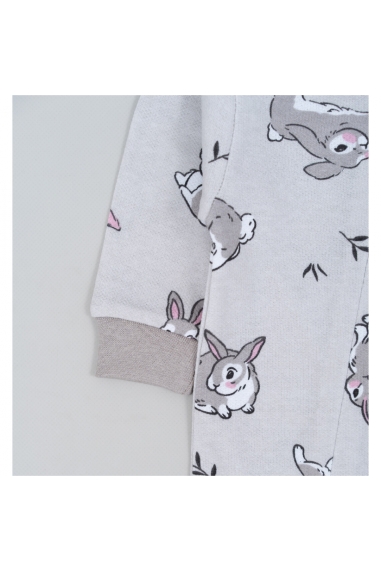 Чоловічок на блискавці Зайка бежевий начіс(футер) - 2