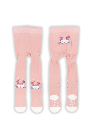 Колготки під памперс для дівчинки персиковий бавовна