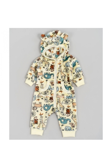 Комбінезон для малят Зоо жовтий велсофт