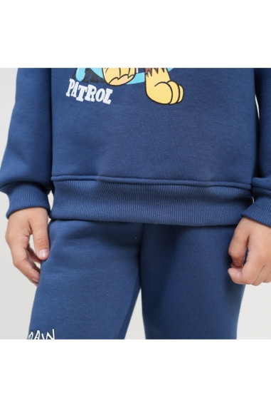Костюм для мальчика індиго тринитка на флісі - 1