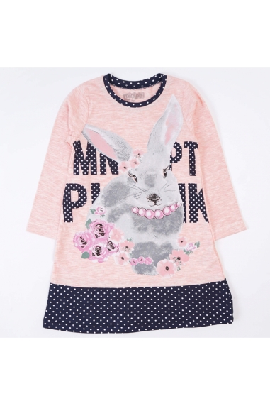 Сукня для дівчинки Кролик персиковий фулікра - 1