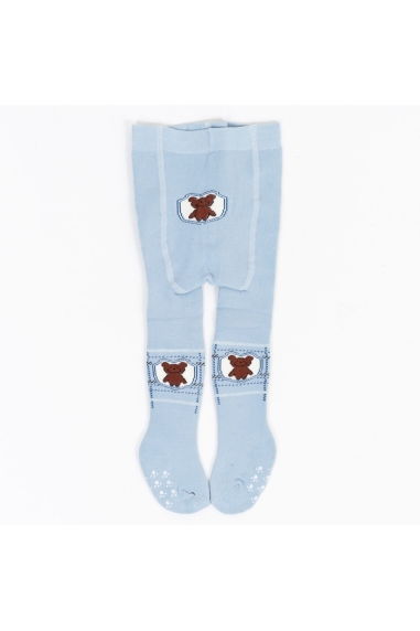 Колготки під памперс для малюків блакитний махра