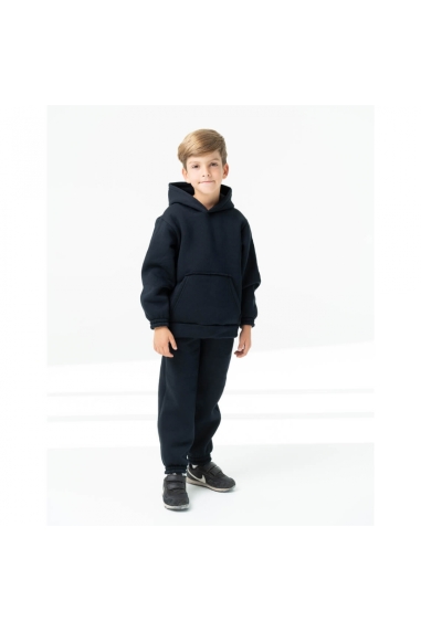 Костюм для хлопчика темно-синій тринитка на флісі