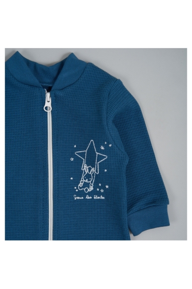 Комбінезони Комбінезон для малюків індиго вафельна структура - 1