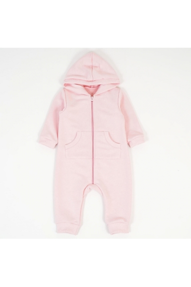 Комбінезон  дитячий рожевий пастель тринитка петля