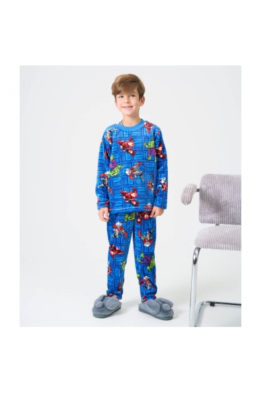 Піжама для хлопчика MARVEL синій велсофт