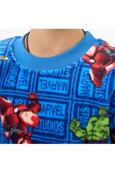 Піжама для хлопчика MARVEL синій велсофт - 2