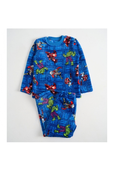 Піжама для хлопчика MARVEL синій велсофт - 6