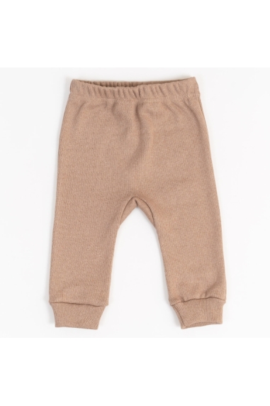 Щільні штанці для малят бежевий рубчик з начісом