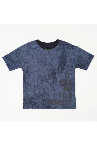 Комплект  для хлопчика синій стрейч-кулір - 1