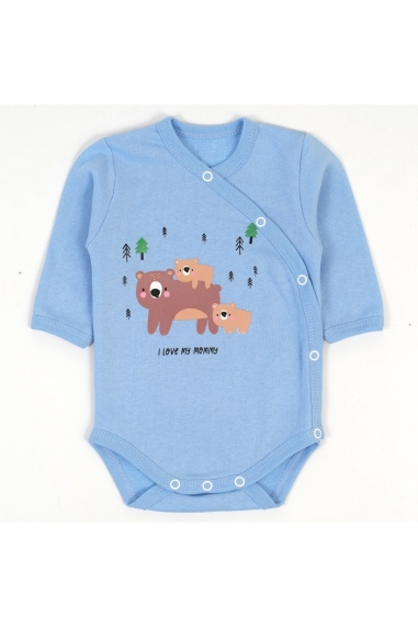 Боді для малят блакитний начіс(футер)