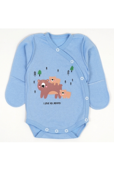Боді для малят блакитний начіс(футер) - 1